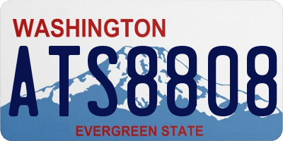 WA license plate ATS8808