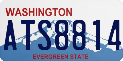 WA license plate ATS8814