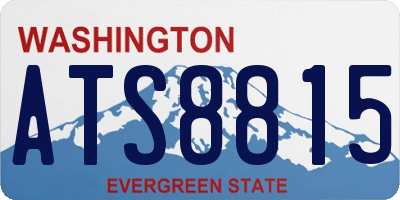 WA license plate ATS8815