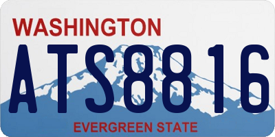 WA license plate ATS8816
