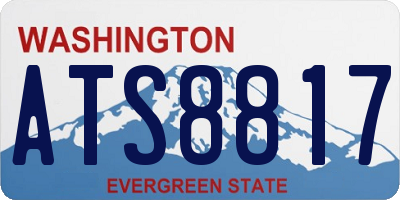 WA license plate ATS8817