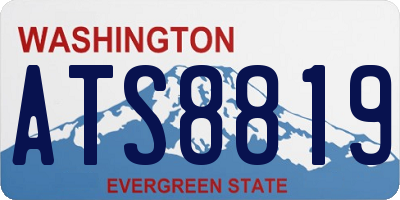 WA license plate ATS8819
