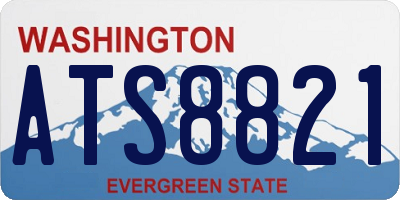 WA license plate ATS8821