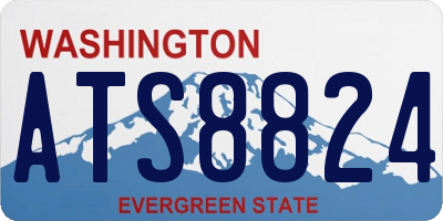 WA license plate ATS8824