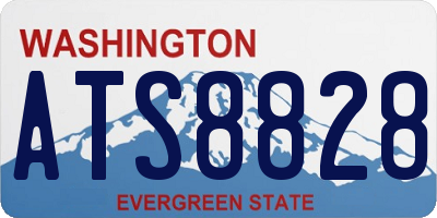 WA license plate ATS8828