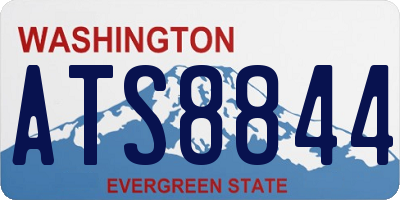 WA license plate ATS8844