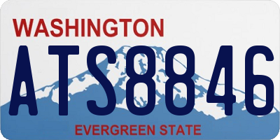 WA license plate ATS8846