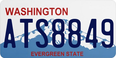WA license plate ATS8849