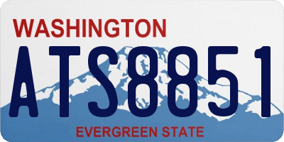 WA license plate ATS8851