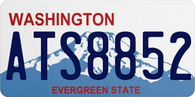 WA license plate ATS8852