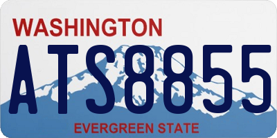 WA license plate ATS8855