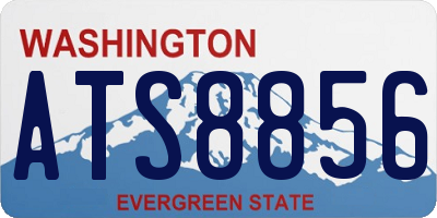WA license plate ATS8856