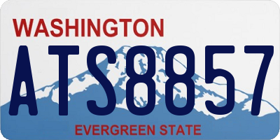 WA license plate ATS8857