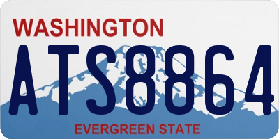 WA license plate ATS8864