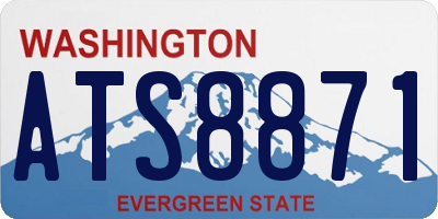 WA license plate ATS8871