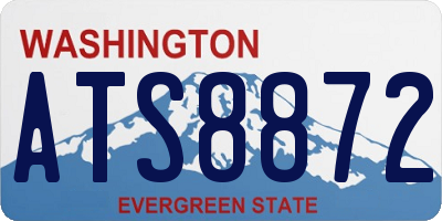 WA license plate ATS8872