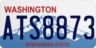 WA license plate ATS8873