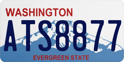 WA license plate ATS8877