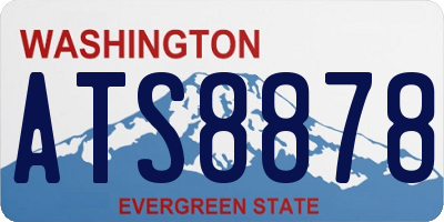 WA license plate ATS8878