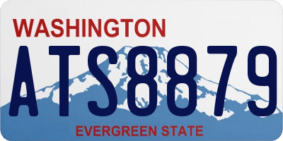 WA license plate ATS8879