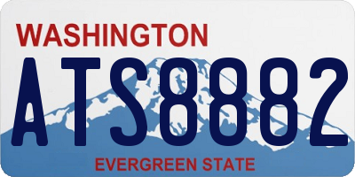 WA license plate ATS8882