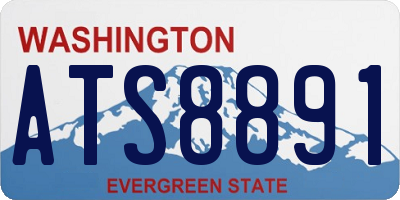 WA license plate ATS8891