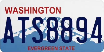 WA license plate ATS8894