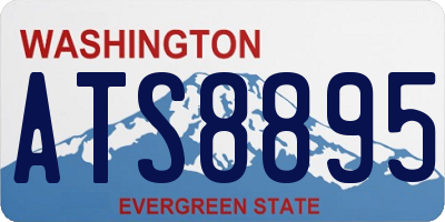 WA license plate ATS8895