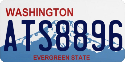 WA license plate ATS8896