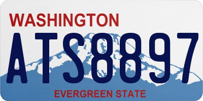 WA license plate ATS8897