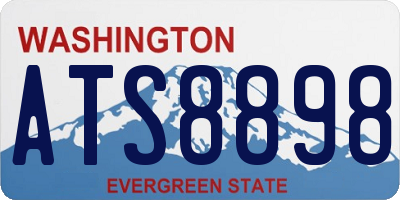 WA license plate ATS8898