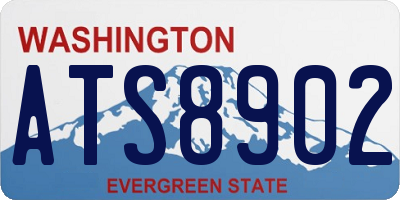 WA license plate ATS8902