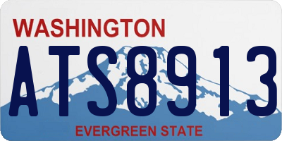 WA license plate ATS8913