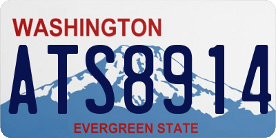 WA license plate ATS8914