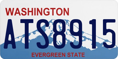 WA license plate ATS8915