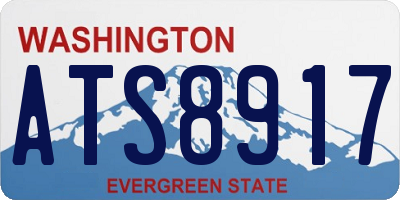 WA license plate ATS8917