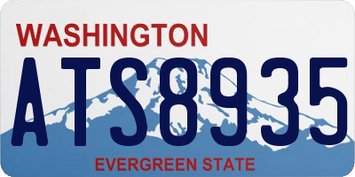 WA license plate ATS8935
