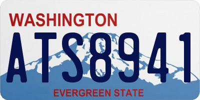 WA license plate ATS8941