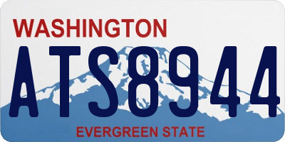 WA license plate ATS8944