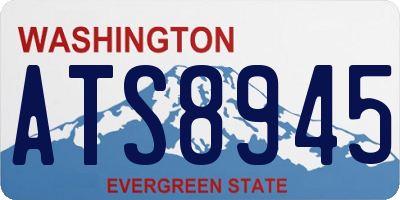 WA license plate ATS8945