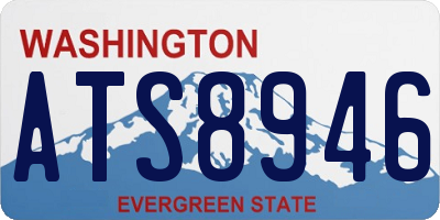 WA license plate ATS8946