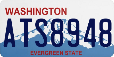 WA license plate ATS8948
