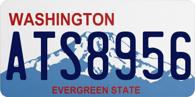 WA license plate ATS8956