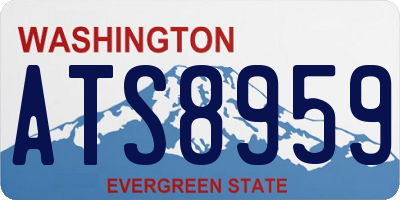 WA license plate ATS8959