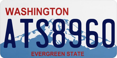 WA license plate ATS8960