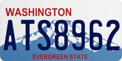 WA license plate ATS8962