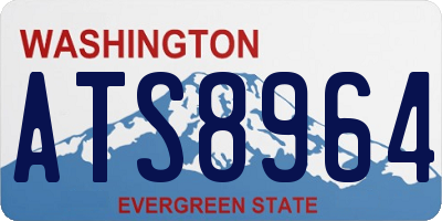 WA license plate ATS8964