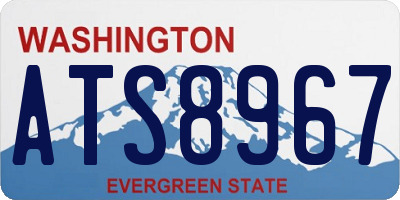 WA license plate ATS8967