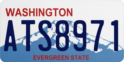 WA license plate ATS8971