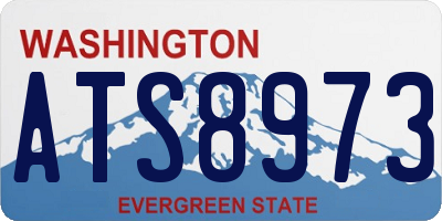 WA license plate ATS8973